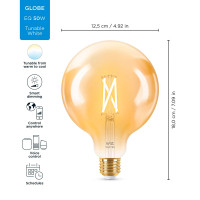 WiZ WiFi Globe LED glødepære E27 - 6,7W (50W) Gull