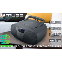 DAB+ Boombox (CD+FM+AUX) Svart - Muse MD-208