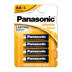 AA Batterier (Alkaline) Panasonic - 4-Pack