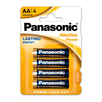 AA Batterier (Alkaline) Panasonic - 4-Pack