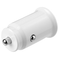 USB billader 2,4A/12W (2xUSB-A) Hvit - Deltaco