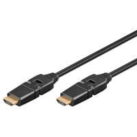 Swivel HDMI Kabel (Type A, 19 plug) 1,5 meter