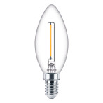 Philips Kerte LED Glødepære E14 Klar - 1,4W (15W)