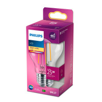 Philips LED Glødepære E27 Klar - 2,2W (25W)