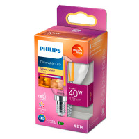 Philips Krone Dimbar LED Glødepære E14 - 4,5W (40W)