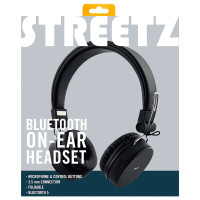 Bluetooth Hodetelefon (22 timer) Svart - Streetz