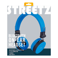 Bluetooth Hodetelefon (22 timer) Blå - Streetz