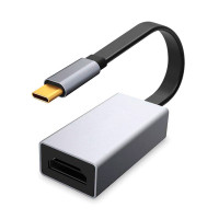 USB-C til HDMI adapter (4K) Aluminium - Platinet