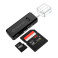 USB-C Minnekortleser (microSD/SD) Platinet