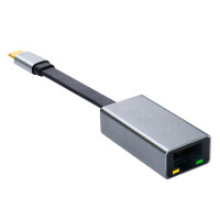USB-C nettverkskort 1000Mbps (USB-C/RJ45) Platinet