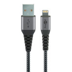 Lightning Kabel MFi - 0,5m (Lightning/USB-A) Grå - Goobay