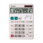 Sharp EL-340W Kalkulator m/solcelle (12 siffer)