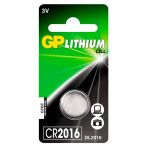 CR2016 batteri 3V (Lithium) GP - 1-Pack