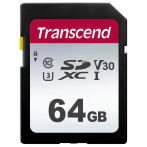 SDXC Kort 64GB V10 (UHS-I) Transcend 300s