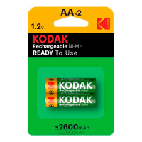 Oppladbare AA Batterier (2600mAh) Kodak - 2-Pack
