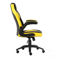 Nordic Gaming Charger V2 Gaming stol (PVC lær) - Svart/Gul