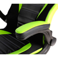 Nordic Gaming Charger V2 Gaming stol (PVC lær) - Svart/Grønn