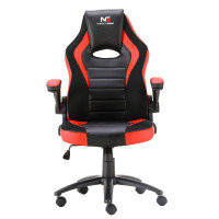Nordic Gaming Charger V2 Gaming stol (PVC lær) - Svart/Rød