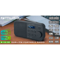 Muse M-109 DB Bærbar DAB+ radio (FM) Svart