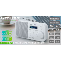 Muse M-109 DBW Bærbar DAB+ radio (FM) Hvit