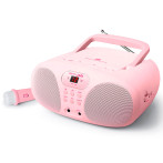 Muse M-203 KP Boombox m/mikrofon (m/CD/FM/AUX) Pink