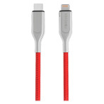 Forever Lightning kabel MFi - 1,5m (USB-C/Lightning) Rød