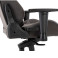 L33T Elite V4 Gaming stol (Mykt lerret) Mørk grå