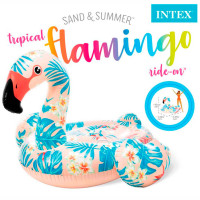 Intex Tropical Flamingo bademadrass (142x137cm)