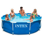 Intex Metal Frame Swimming Pool m/filter pumpe (366x76cm)
