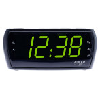 Klokkeradio med LED display (vekkerklokke m/FM) Adler