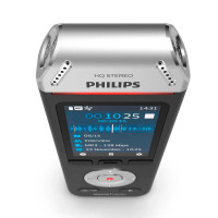 Philips DVT 2110-diktafon med 2 mikrofoner (8GB) Svart
