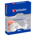 Verbatim CD/DVD Papirlommer (12,6x12,6cm) 50-pack