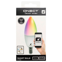 Qnect Smart Home Kerte LED pære E14 - 5W (40W) RGB