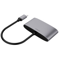USB-C til HDMI/USB-A/USB-C Adapter (m/strøm port) Deltaco