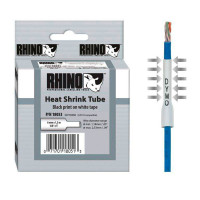 Dymo Rhino Shrink Flex 6mm - Hvit - 1,5m