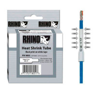 Dymo Rhino Shrink Flex 9mm - Hvit - 1,5m