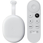 Google Chromecast m/Google TV 4K HDR (m/Fjernkontroll) Hvit