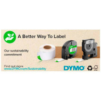 Dymo LetraTag Label 12mm (svart på klar) 4m - Plast