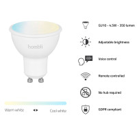 Hombli Smart Spot LED GU10 (4,5W) Hvit