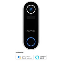 Hombli Smart Doorbell 2 sæt (inkl. Ringklokkemottaker) Hvit