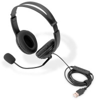 Digitus On-ear Headset m/støyreduksjon (USB-A)