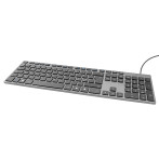 USB-tastatur Aluminium (Slim) Deltaco