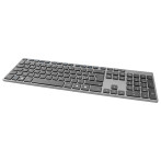 Trådløst tastatur Aluminium (oppladbart) Deltaco