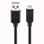 Micro USB Kabel - 1m (Svart)