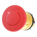 Schneider nødstopphode (Ø40mm) Rød/gul