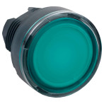 Schneider LED Lampe skrivehode (m/fjær og retur) Grønn