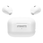 Earbuds m/opladningsetui (Bluetooth) Hvit - Streetz TWS-114