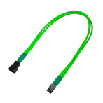 Forlengerkabel 3-pin - 30cm (Molex) Neongrønn - Nanoxia
