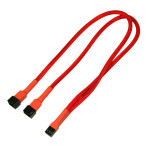 Viftesplitterkabel 30cm (3-pin til 2x3-pin) Rød - Nanoxia