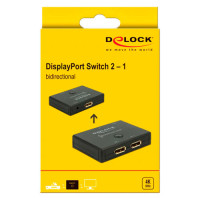 DisplayPort Switch 4K - 2-veis (1/2) DeLock